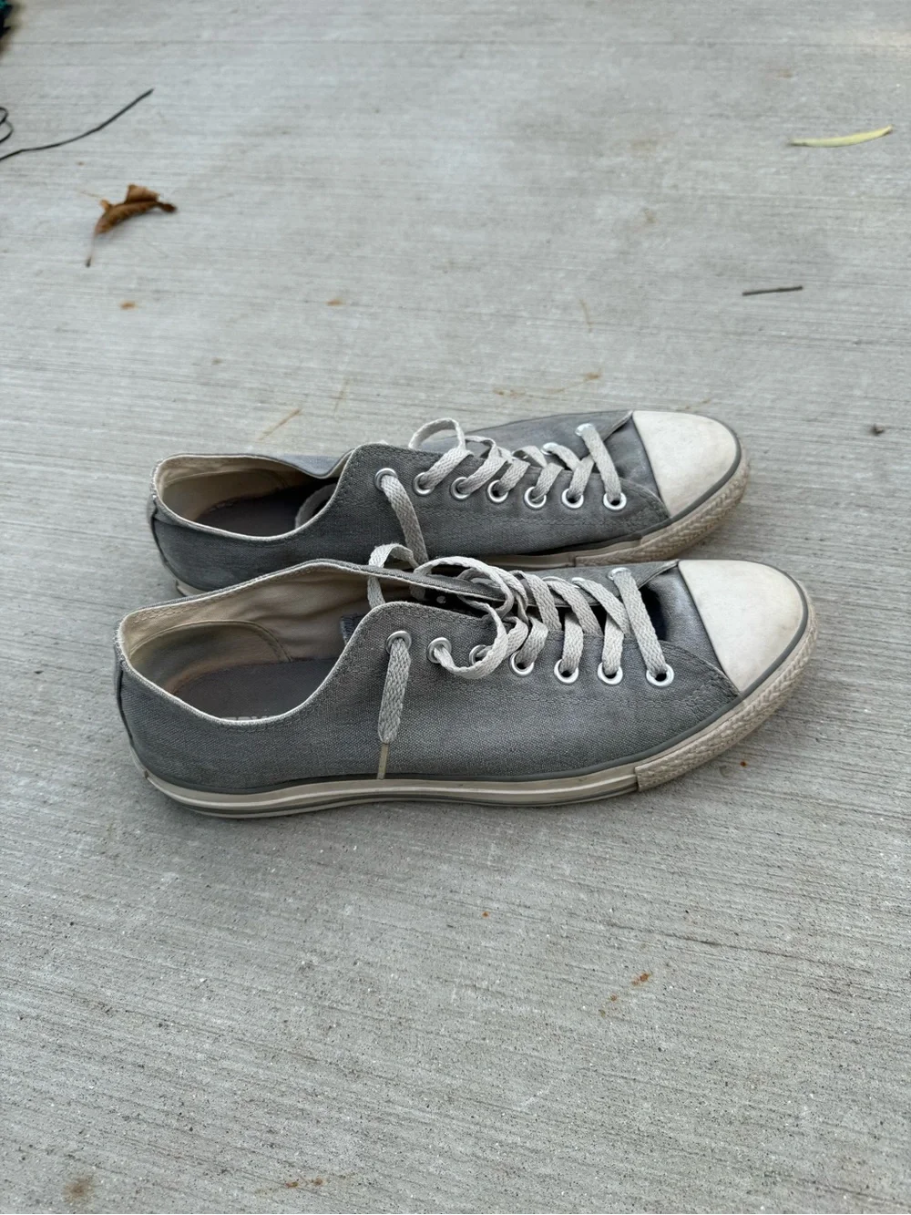 Vintage Converse Chuck Taylor All Star Faded Gray Low Top Sneakers Men’s 11